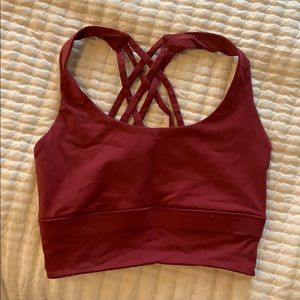 red Forever 21 activewear sports bra (NEVER WORN)